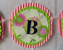 Letter B closeup